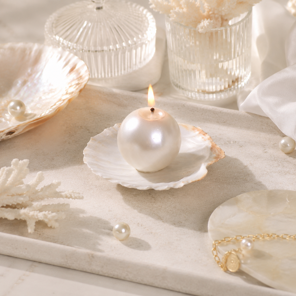Pearl Shell Scented Candle